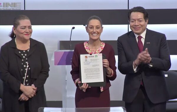 Claudia Sheinbaum oficializó su candidatura a la presidencia de México