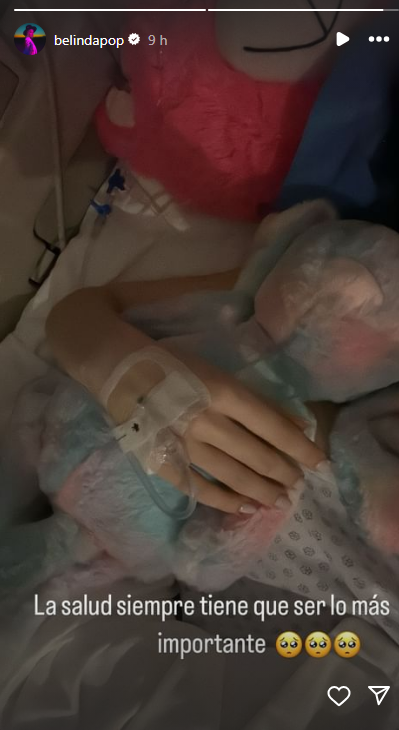 Belinda fue hospitalizada de emergencia