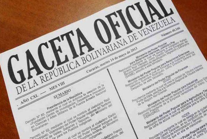 Gaceta Oficial