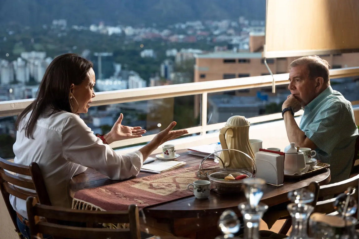 María Corina Machado y Edmundo González se muestran juntos por primera vez