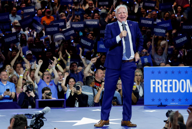 Tim Walz se abrirá paso en la Convención Demócrata tras ratificación de Harris como candidata