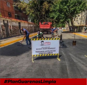 Avanza plan de asfaltado en Guarenas