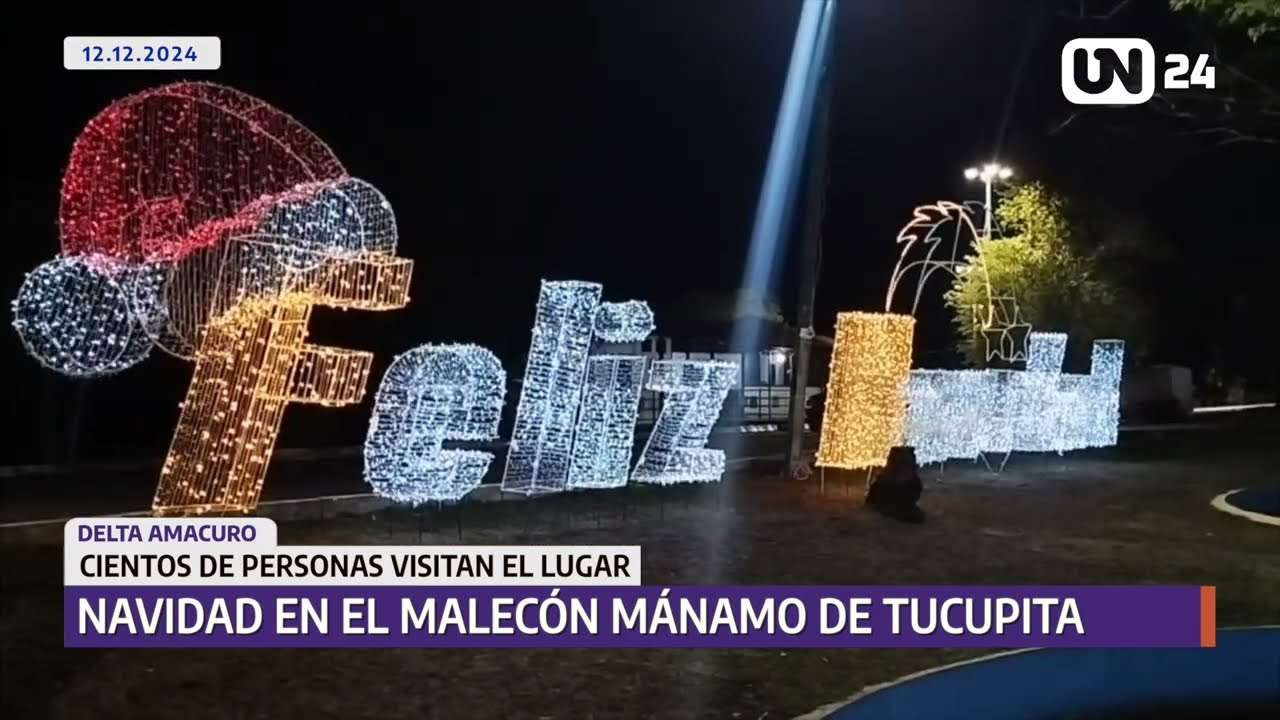 Llegó la Navidad al Paseo Mánamo de Tucupita