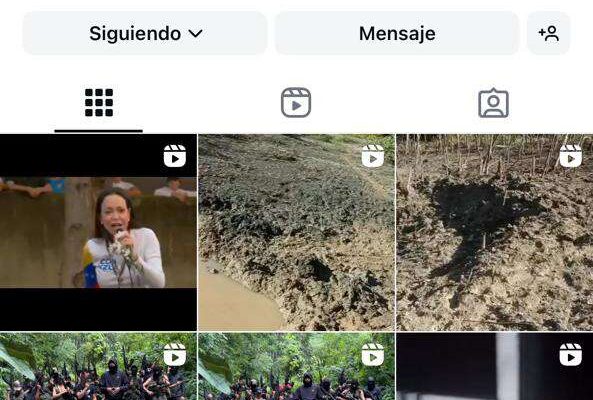 Tren del Llano posteó video del acto de María Corina Machado