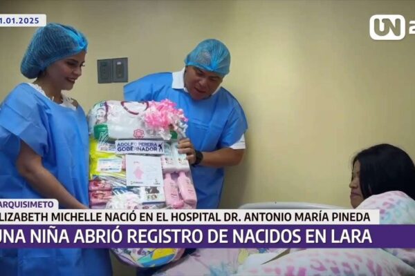 Una niña abrió el registro de nacidos en Lara