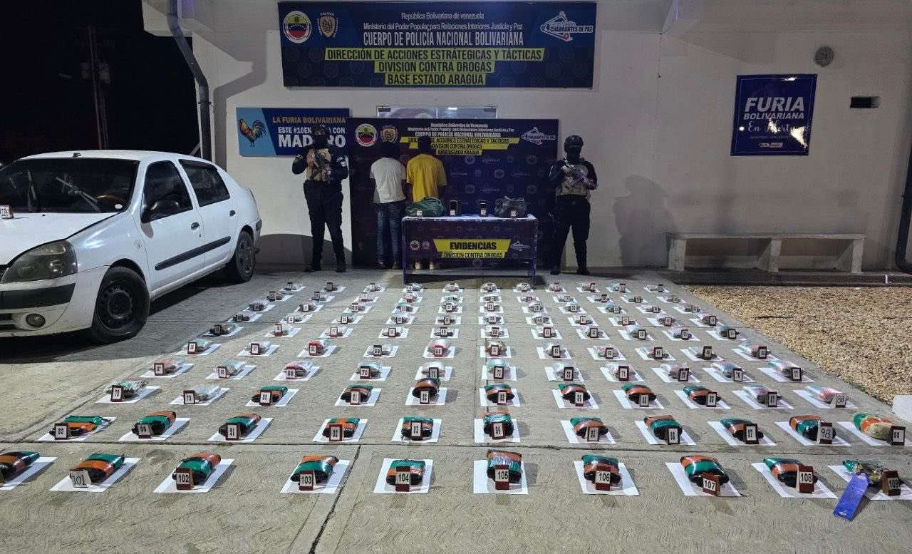PNB incauta 55 kilos de marihuana en el estado Aragua