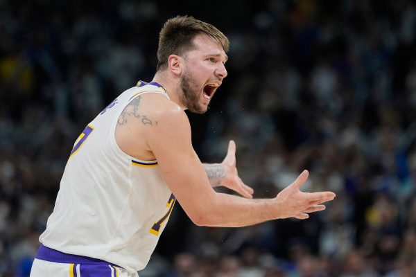 Luka Dončić, durante el partido de este domingo.