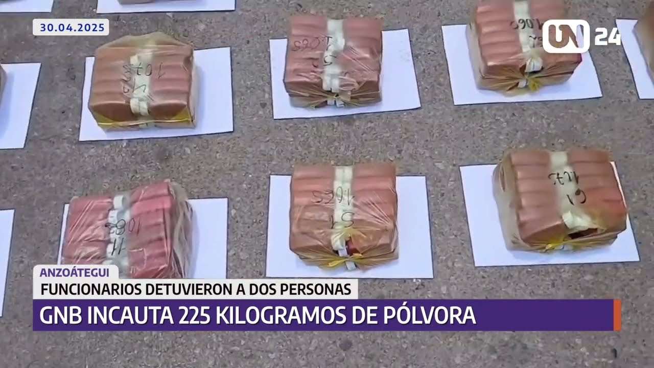 GNB incauta 225 kilogramos de pólvora en Anzoátegui