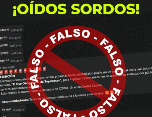 Ministerio de Salud pide no dejarse llevar por rumores sobre presunto brote de covid Ministerio de Salud pide no dejarse llevar por rumores sobre presunto brote de covid