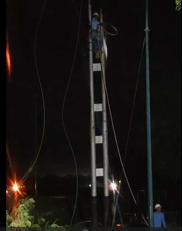 Lluvias provocaron suspensión eléctrica en 40 comunidades yaracuyanas