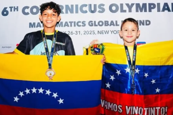 Niños venezolanos ganaron medallas en olimpiada de matemáticas en Nueva York