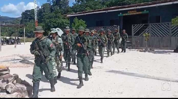 FANB destruyó campamento de minería ilegal en el Parque Nacional Yapacana