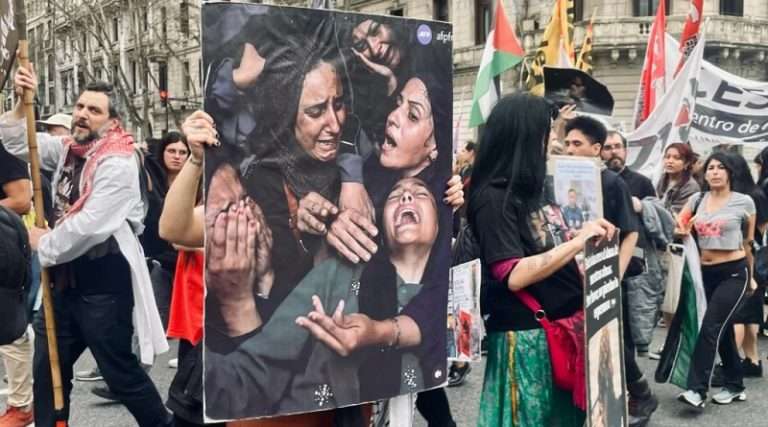 En Argentina reprimieron protestas contra el genocidio en Gaza
