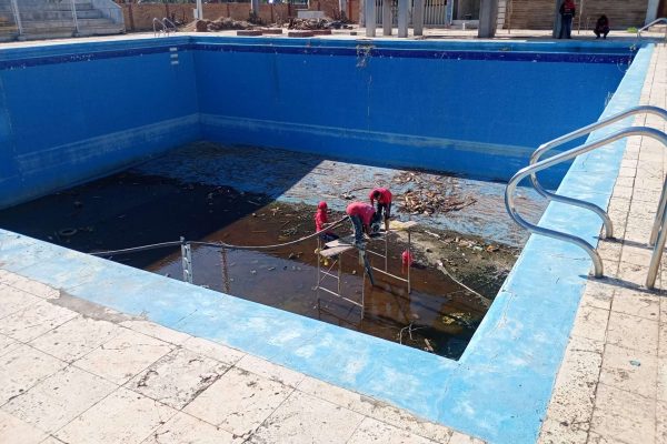 En Maracaibo rehabilitan piscinas de polideportivo