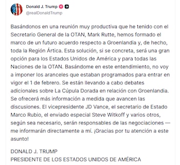 Donald Trump dijo que llegó