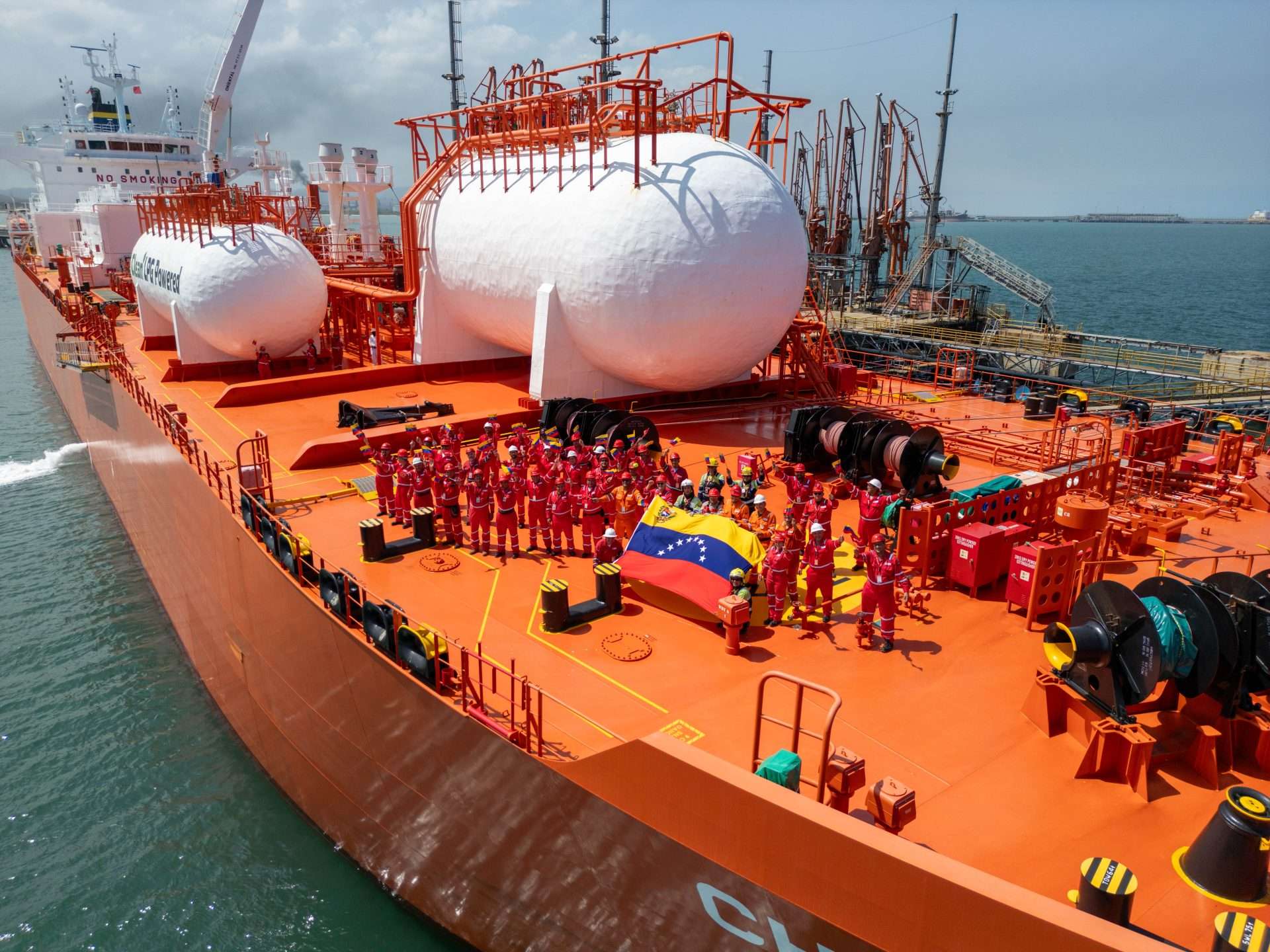 Venezuela exporta el 1er cargamento de Gas Licuado de Petróleo