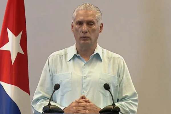 El presidente de Cuba Miguel Díaz-Canel anuncia en cadena nacional diálogos con EEUU