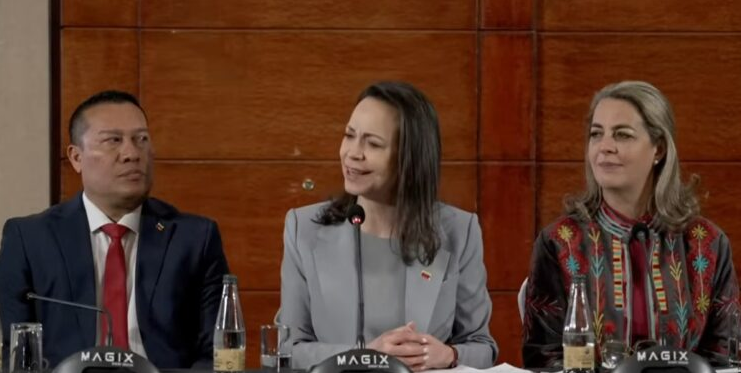 María Corina Machado en rueda de prensa desde Chile asegura que regresará a Venezuela