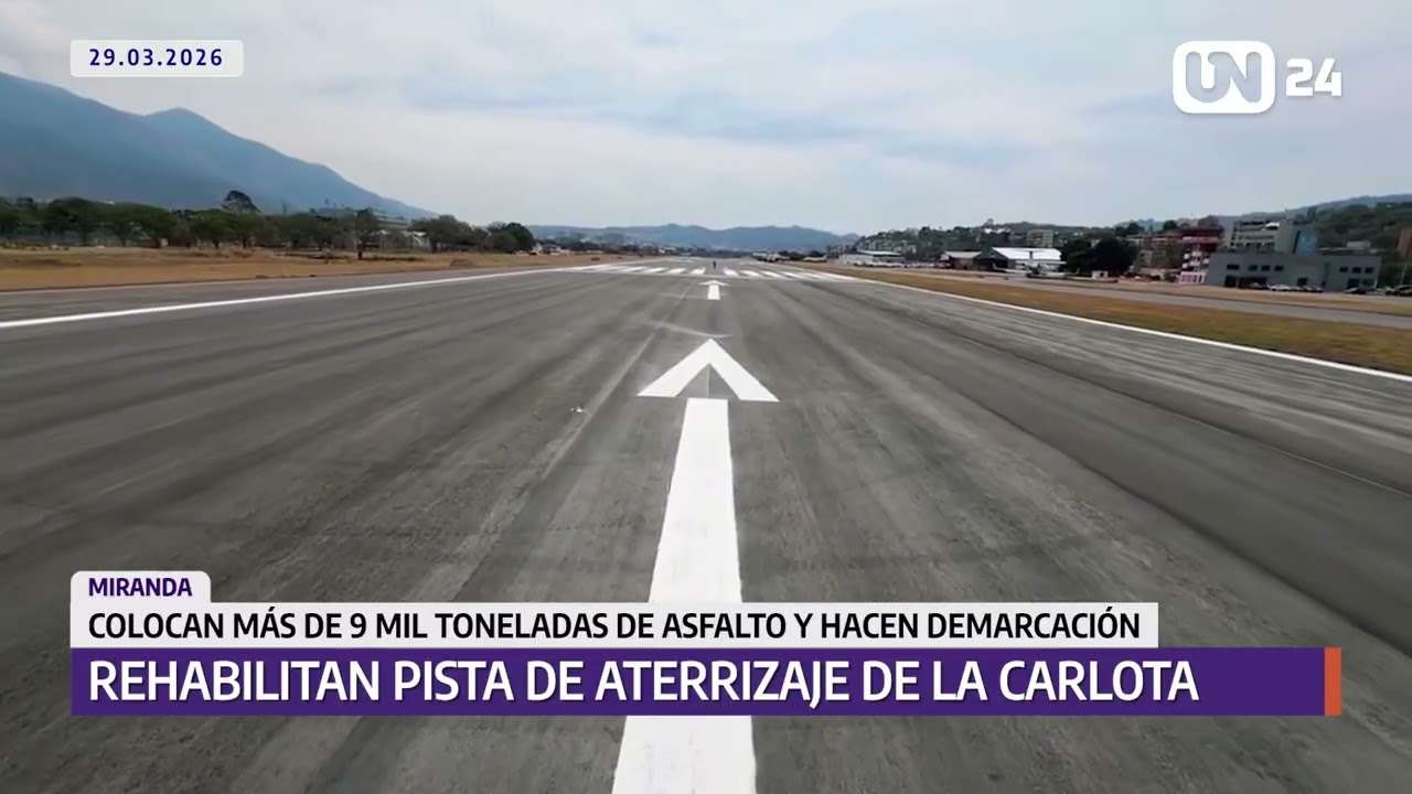 Rehabilitan pista de aterrizaje de La Carlota
