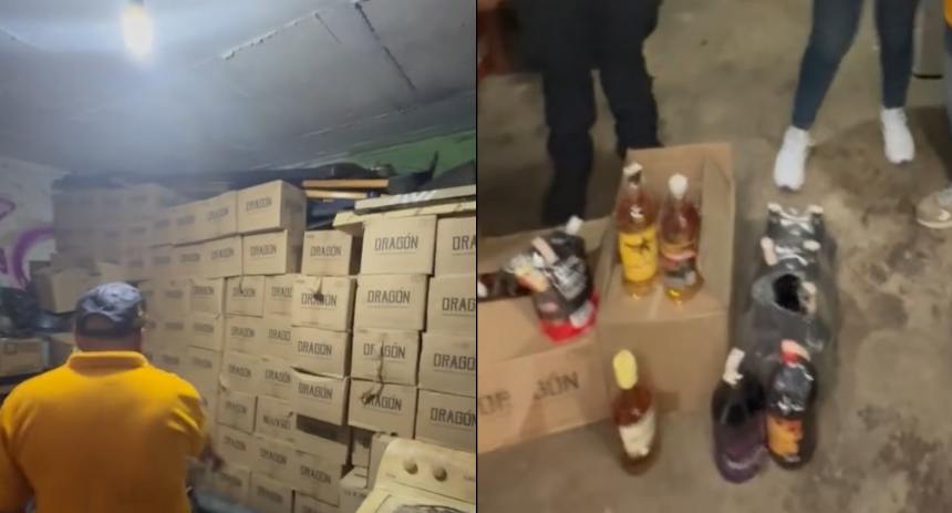Encuentran 500 cajas de licor almacenado ilegalmente en Hospital de Los Magallanes de Catia, buscan a los responsables