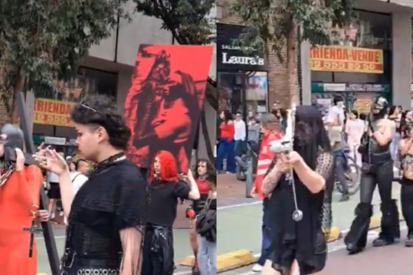 Grupo de 'satánicos' causó polémica en Colombia tras irrumpir en una misa católica durante Semana Santa