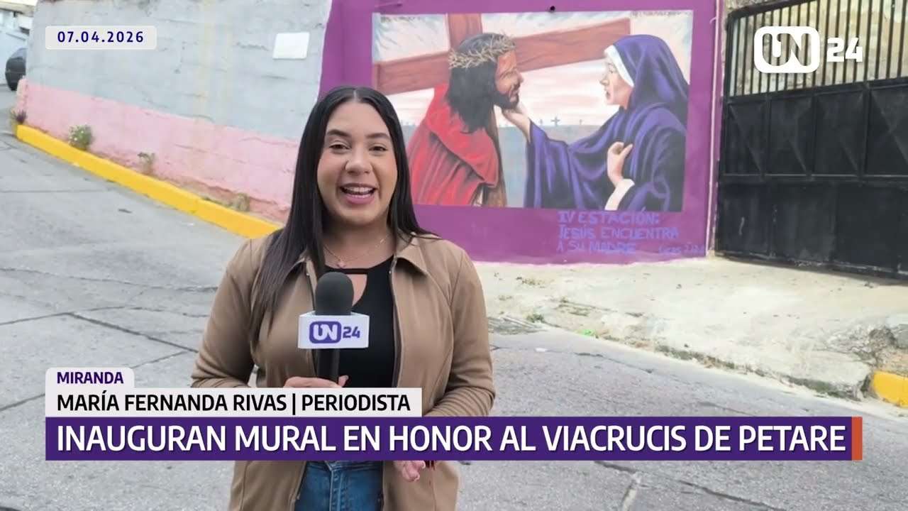 Inauguran murales en honor al Viacrucis de Petare