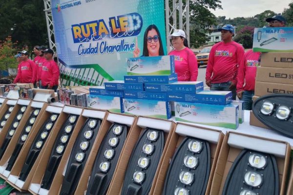 Mil nuevas luminarias de alta tecnología serán instaladas en Charallave