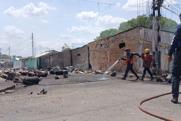 Reportan explosión de 158 cilindros de gas en Cojedes