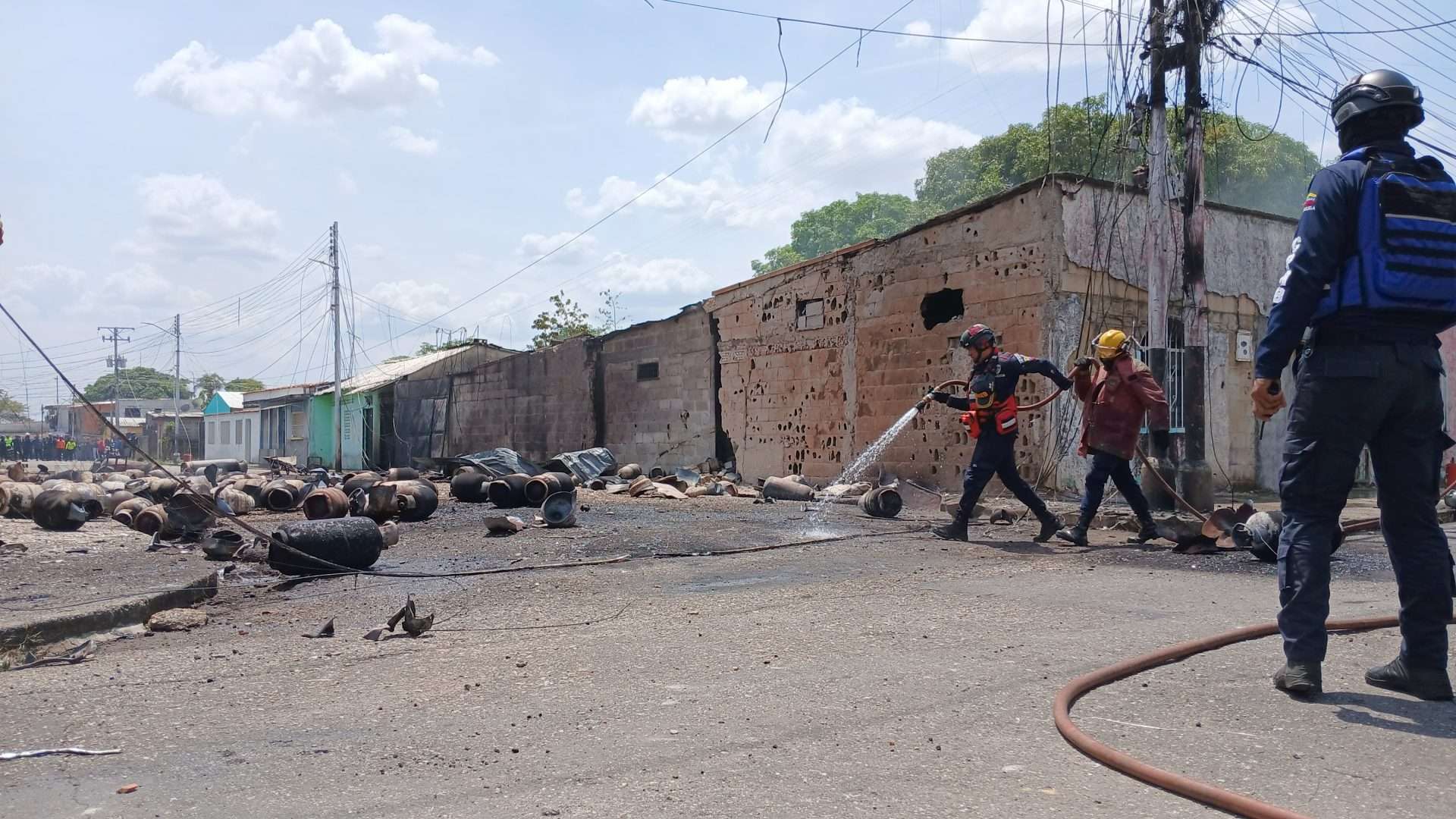 Reportan explosión de 158 cilindros de gas en Cojedes