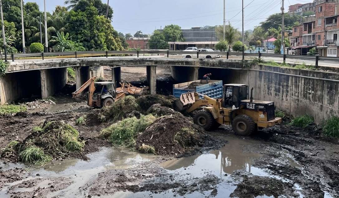 Saneamiento de la quebrada La Culebra alcanza 1.900 metros de cauce despejado