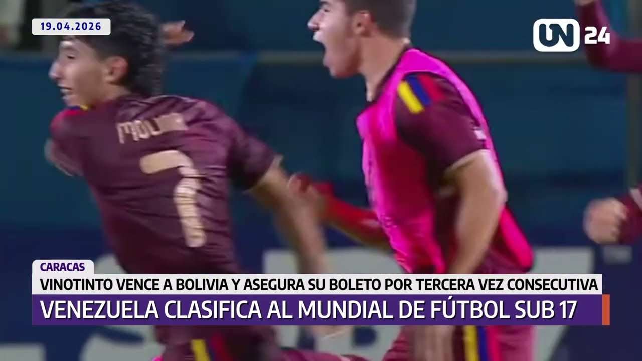 Venezuela clasifica al Mundial de fútbol Sub 17