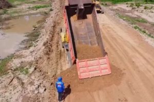 Avanza construcción del dique de contención Apurito-La Guanota