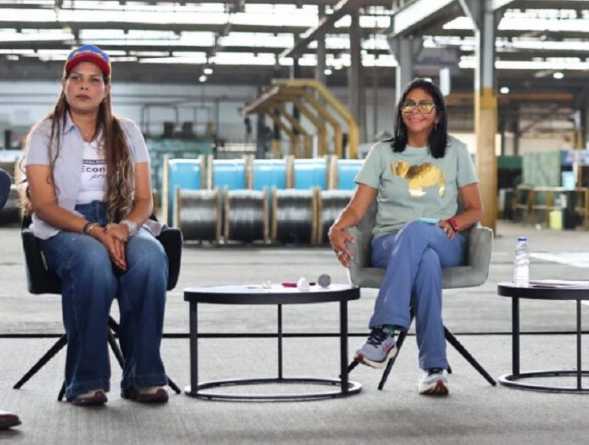 Delcy Rodríguez vuelve exigir a Trump el fin del bloqueo