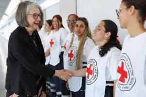 Llega al país la presidenta de la Cruz Roja Internacional