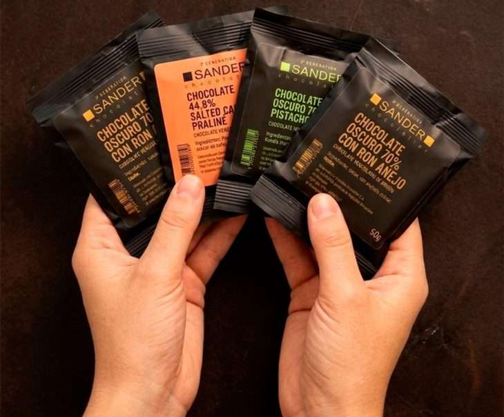 Sander lanzó carrés de chocolate con nuevas combinaciones