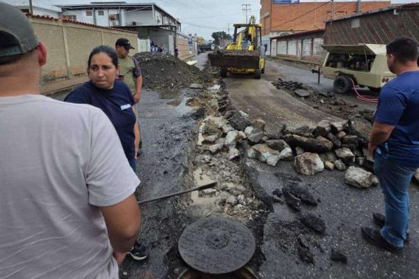 Sustituyen 170 metros de colector de aguas servidas en Cabudare