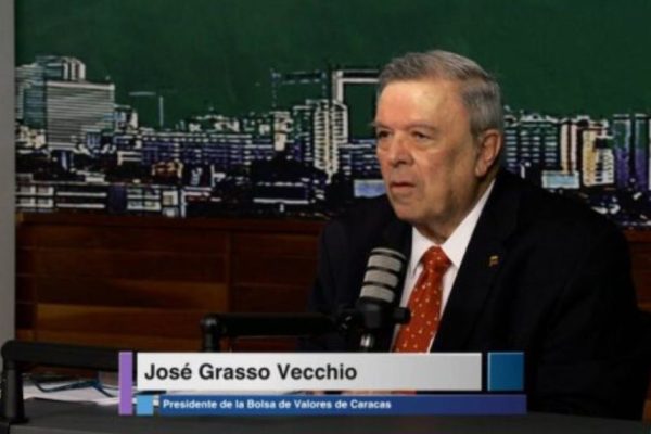 Presidente de la Bolsa de Valores de Caracas, José Grasso Vecchio.