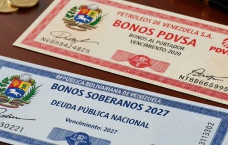 Bonos de Venezuela caen a su nivel más bajo en dos meses