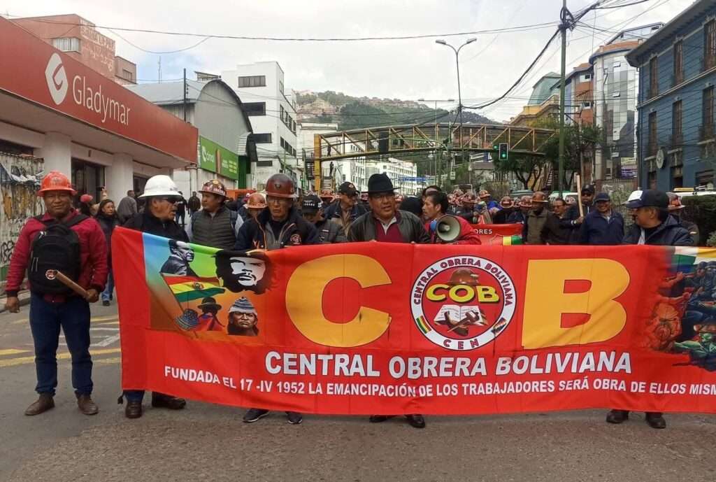 Central Obrera Boliviana denuncia la aprehensión ilegal de cinco dirigentes