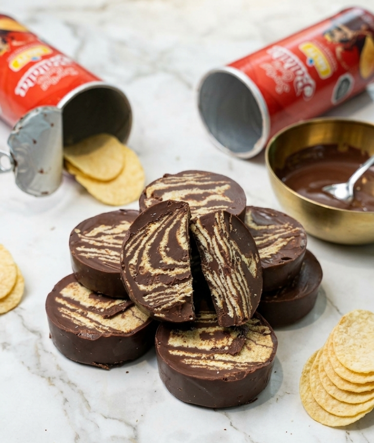 Surthy Cooks hizo el trend de chocolate con papas tamaño gigante